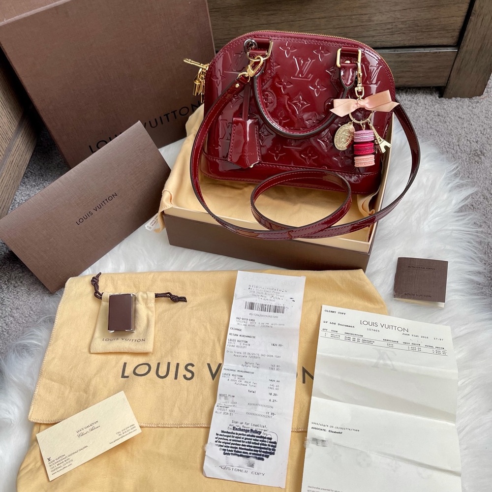 【‼️SOLD❗️】 Louis Vuitton Alma BB Griotte color